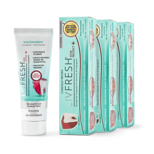 LIVFRESH Gum Protect+ Wintergreen Gel Toothpaste