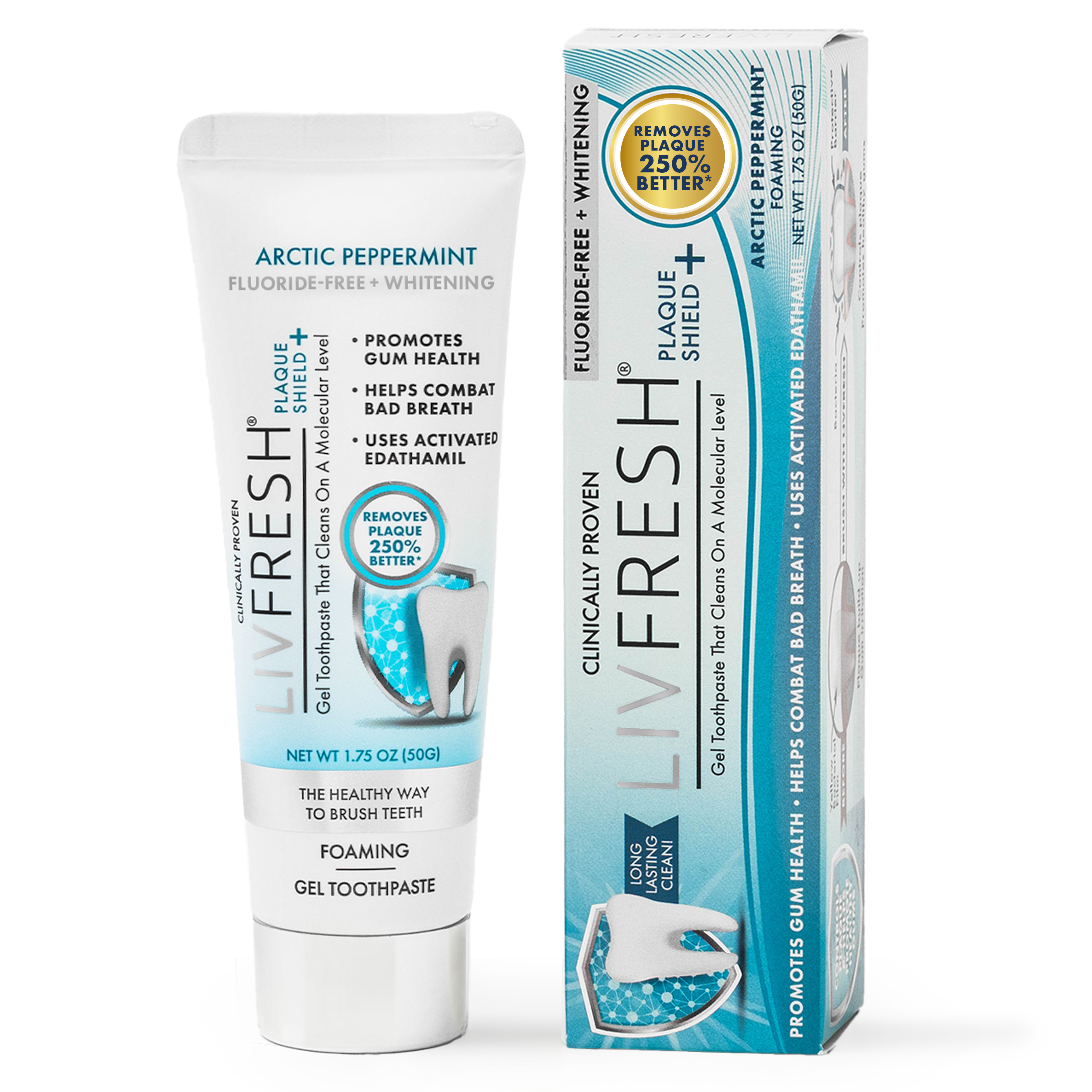 LIVFRESH Arctic Peppermint Plaque Removal Toothpaste