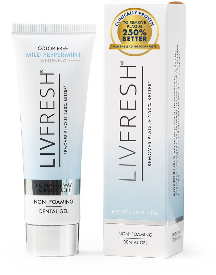 LIVFRESH Dental Gel Toothpaste - Mild Peppermint
