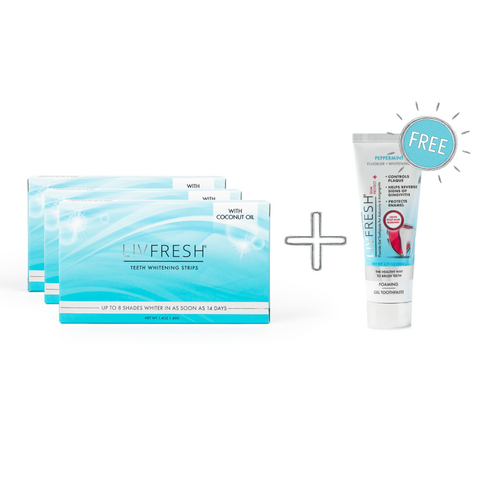 LIVFRESH Coconut Whitening Strips