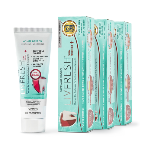 LIVFRESH Gum Protect+ Wintergreen - 3 Pack (Subscription)