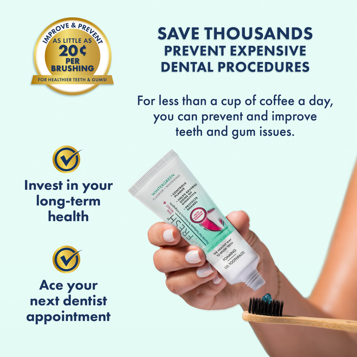 LIVFRESH Gum Protect+ Wintergreen Gel Toothpaste