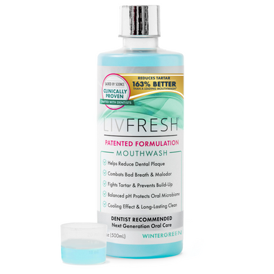 LIVFRESH Wintergreen Mouthwash - 1 Pack