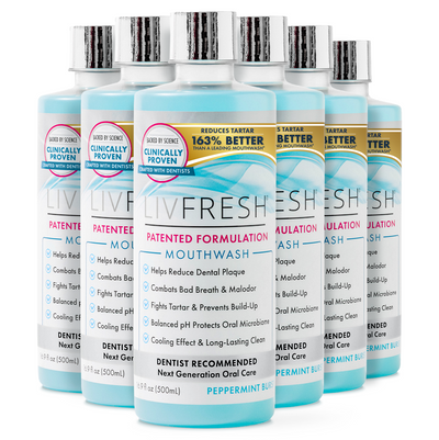 LIVFRESH Mouthwash - 6 Pack